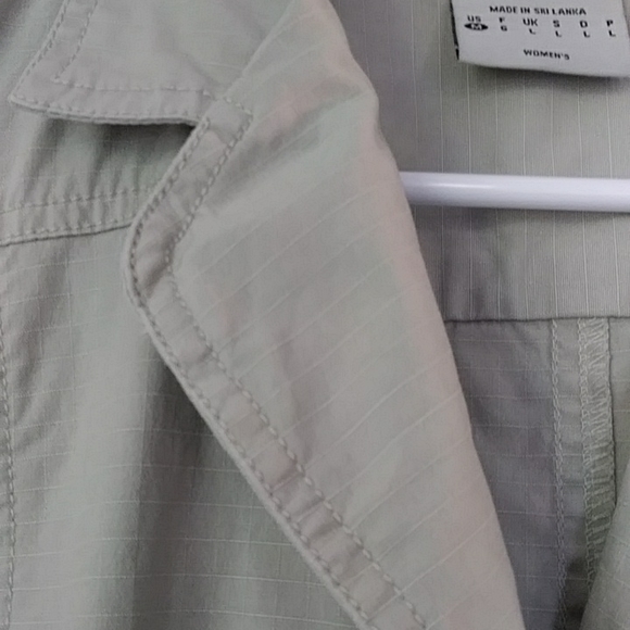 Columbia Sportswear Co. Snap Closure Jacket M Green Tan - Picture 6 of 16